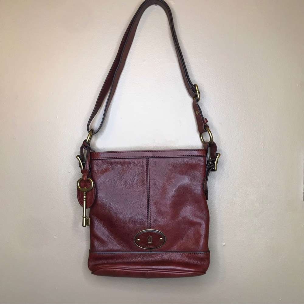 Fossil Brown Crossbody Leather Purse